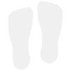 LiteMark 9 inch White Sock Print Decal Stickers for Floors and Walls - Pack of 12 view 1
