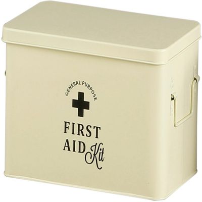 (Habiter) Abite HO-502-IV First Aid Kit, Fail First Aid Box, L, Ivory