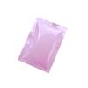 200PCS Glossy Light Pink Metallic Mylar Foil Open Top Sample Bags 10x15cm (3.9x5.9") view 2