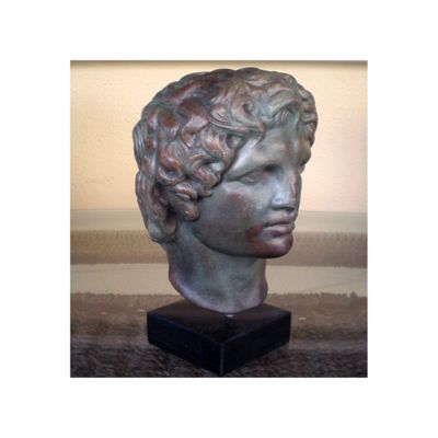 Estia Creations Alexander The Great Macedonian Bust- King of Vergina - Bronze Effect