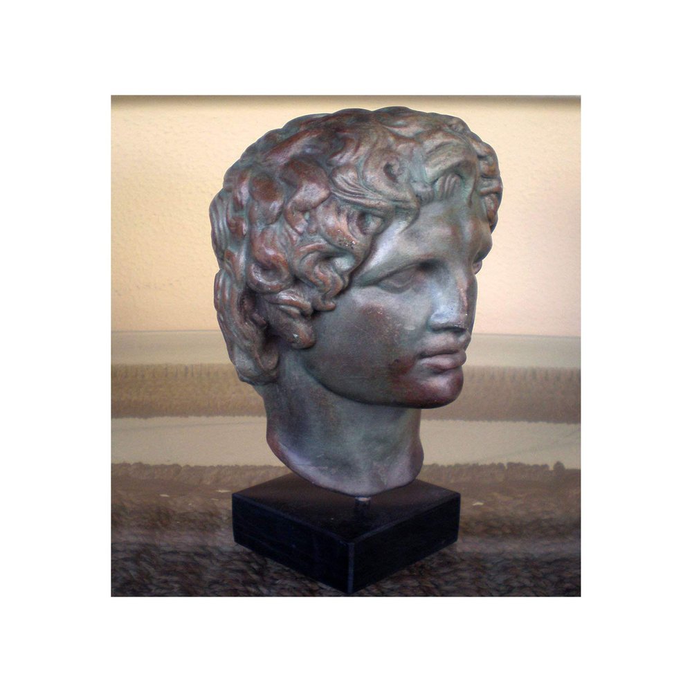 Estia Creations Alexander The Great Macedonian Bust- King of Vergina - Bronze Effect