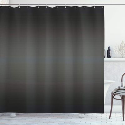Ambesonne Ombre Shower Curtain, Dark Fumes and Black Smoke Car Related Elements Inspired Modern Design, Cloth Fabric Bathroom Decor Set with Hooks, 69" W x 75" L, Charcoal Grey