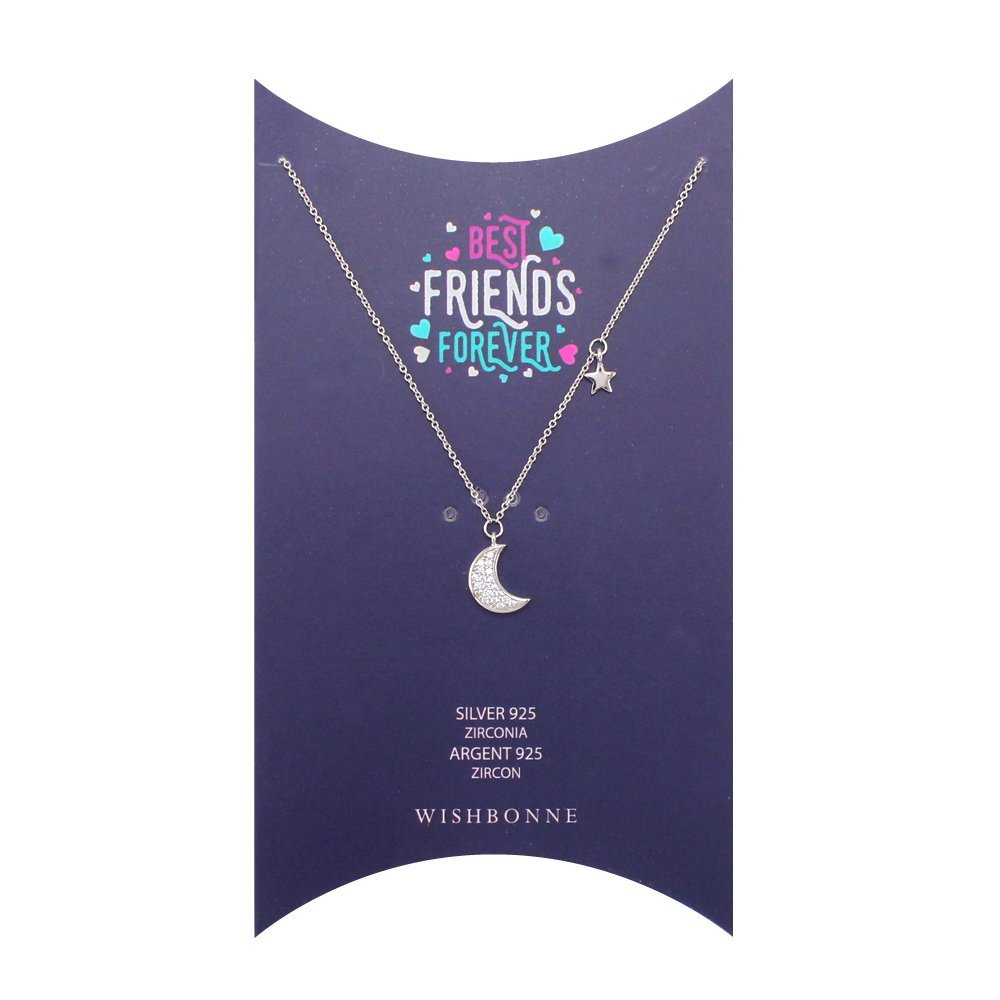 Wishbonne Every hour is happy hour gift set infinity necklace, 16"-18", Silver