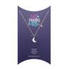Wishbonne Every hour is happy hour gift set infinity necklace, 16"-18", Silver view 1