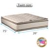 Dream Solutions USA Coil Comfort PillowTop Medium Firm Mattress Only (Twin) Double-Sided Sleep System with Enhanced Cushion Support- Fully Assembled, Great for Your Back, longlasting Comfort view 2