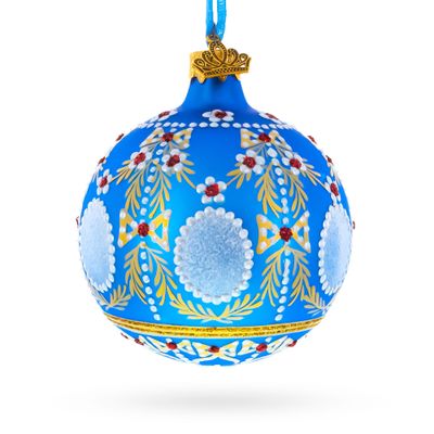1908 Regal Alexander Palace Royal Glass Ball Christmas Ornament 3.25 Inches