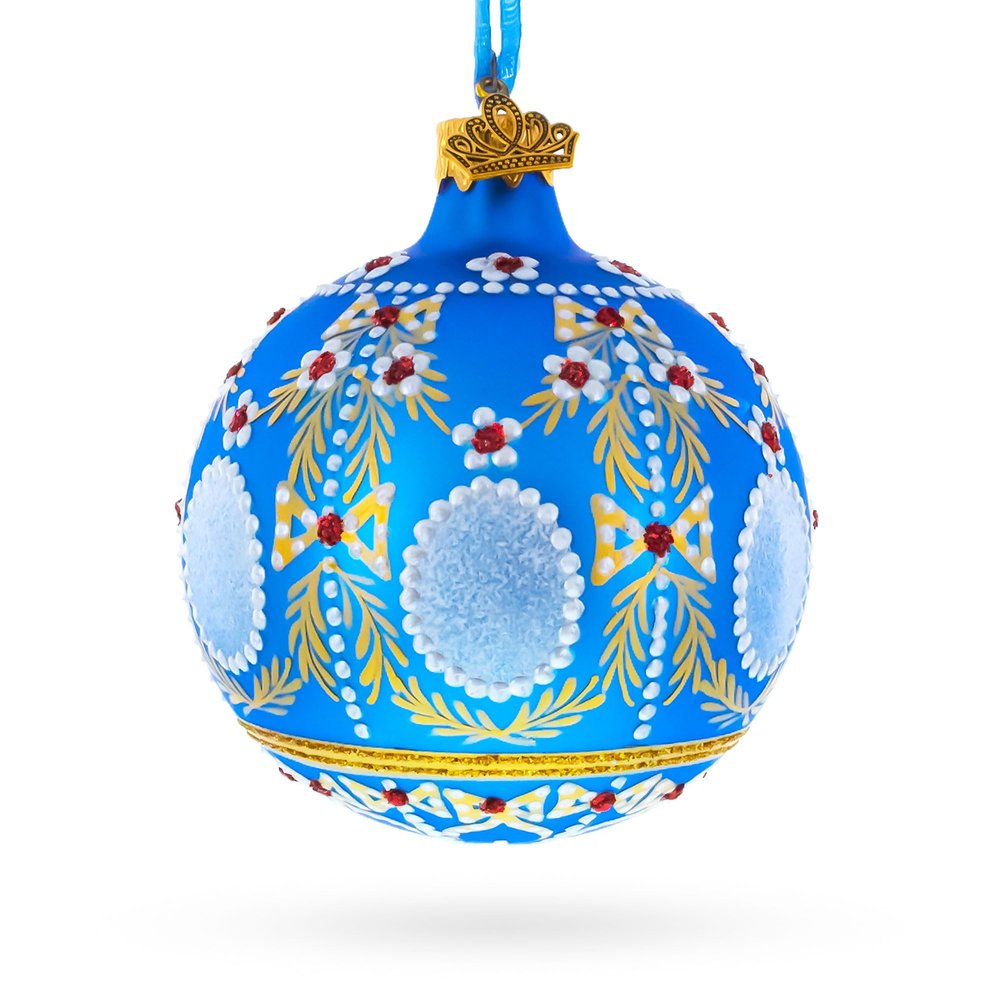 1908 Regal Alexander Palace Royal Glass Ball Christmas Ornament 3.25 Inches