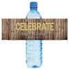 DesignThatSign 100 Rustic Wood Marquee Celebrate Wedding Anniversary Water Bottle Labels Engagement Party Birthday view 2