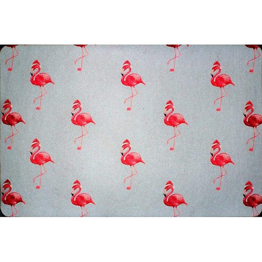 Betsy Drake Flamingo Santa Floor Mat 18x26