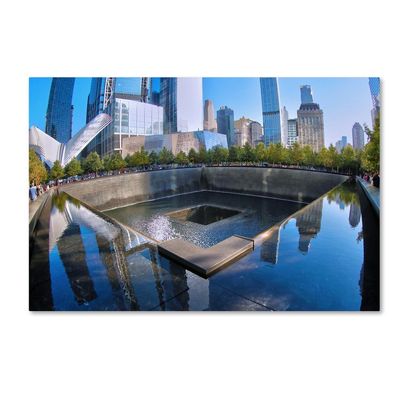 911 Memorial by CATeyes, 16x24-Inch Canvas Wall Art