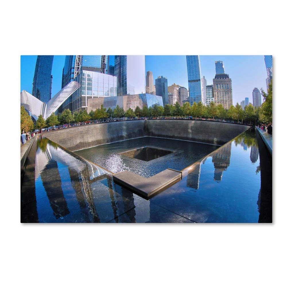 911 Memorial by CATeyes, 16x24-Inch Canvas Wall Art