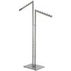 AMKO R24 1" Square Tube 2-Way with Rectangular Slant Arms with 8 Balls, 2-16 1/2" x 1 1/2", 12" x 15" Base, Chrome Finish, Beautiful Upscale Finish Heavy Duty Flat Base view 1