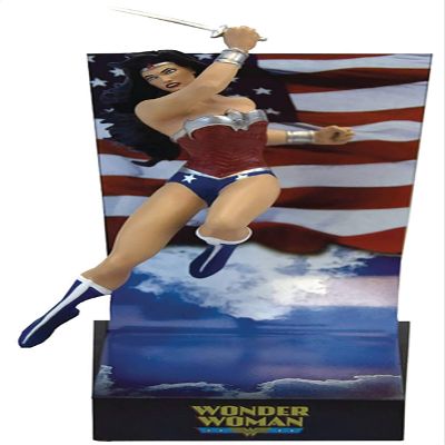 DC Comics - Wonder Woman New 52 Premium Motion Statue, FT408332, Red, White, Blue