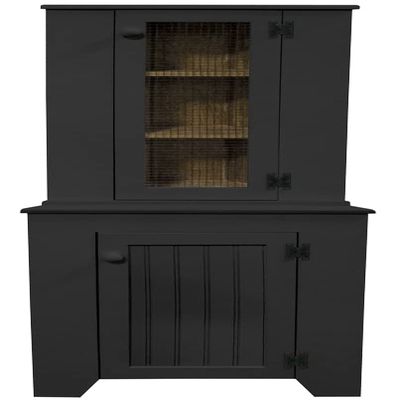 Sawdust City Solid Wood Kitchen Corner Hutch (Solid Black) Many Colors Options