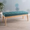 Christopher Knight Home Saxon Fabric Bench, Dark Teal view 2