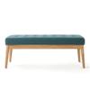 Christopher Knight Home Saxon Fabric Bench, Dark Teal view 4