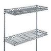 Omega Products Corporation 12" Deep x 48" Wide x 24" High 3 Tier Cantilever Chrome Adjustable Wall Mount Shelving Kit view 1