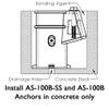 S.R. Smith AS-100B-SS Wedge Anchor, 4", Stainless Steel view 3