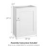 Design House Brookings Shaker Unassembled Wall Kitchen Cabinet W1824, 18 W x 12 D x 24 H, Painted White, Solid Wood, Design House, 561555 view 3