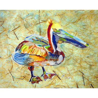 Betsy Drake Heathcliff Pelican Door Mat 18x26