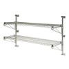 Omega Products Corporation 21" Deep x 30" Wide x 14" High Adjustable 2 Tier Chrome Wall Mount Shelving Kit view 1