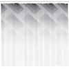 Ambesonne Grey Shower Curtain, Blur Poster Display with Simplistic Square Shapes Contemporary Mosaic Optic Illusion Print, Cloth Fabric Bathroom Decor Set with Hooks, 69" W x 84" L, Ivory view 2
