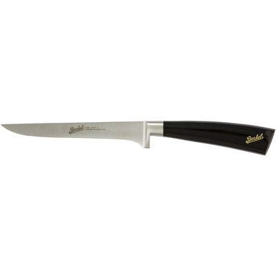 Berkel Elegance Boning Knife | 6" Stainless Steel Blade | Elegant Cutlery for Home & Kitchen | Made in Italy (Black)