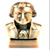 Thomas Jefferson 3rd President Bust Die Cast Metal Collectible Pencil Sharpener view 1