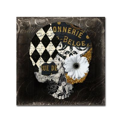 Paris Halloween I by Color Bakery, 18x18-Inch Canvas Wall Art