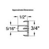1/4"-20 Zinc Plated T-Nuts Threaded Bolt Sleeves 4 Prong Tee Nuts (48) view 2