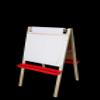 Flipside Products Double-Sided Adjustable Paper Roll Standing Easel, Dry Erase/Green Chalkboard, Whiteboard Easel, Drawing, Classroom, Home view 2
