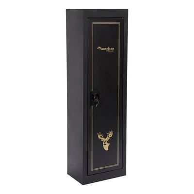 American Furniture Classics Model 901 5 Gun Metal Security Cabinet