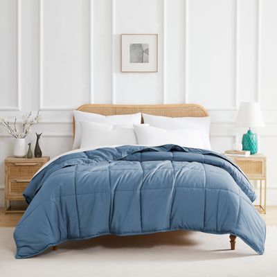 Southshore Fine Living, Inc. Comforters, King Size Down Alternative Comforter, Oversized Cal/King Comforter Set, Pet Hair Resistant Duvet Insert, Wrinkle Free Bedding Set, Coronet Blue Comforters