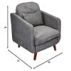 Serta at Home Sierra Accent Chair in Slate Gray view 2