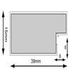 FRAMES BY POST Metro Oak Photo Picture Poster Frame with Ivory Mount Plastic Glass 8" x 6" For Pic Size 6" x 4\ view 3