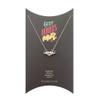 Wishbonne A friend you dare to be yourself gift set heart with wing pendant, 16"-18", Silver view 1