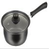 Pearl Metal HB-2872 One-Handed Pot, 7.1 inches (18 cm), Induction Heating Compatible, Glass Pot with Lid, Fluorine Treatment, Inner Surface Treatment view 1
