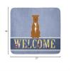 Caroline's Treasures BB5628RUG Staffordshire Bull Terrier Brown Welcome Machine Washable Memory Foam Mat, Bathroom Rug, Non-Slip Bath Mat, Durable Thick Washable Rugs for Kitchen, Bathroom Quick Dry, view 2
