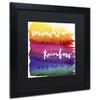 Somewhere by Color Bakery, Black Matte, Black Frame 16x16-Inch view 2