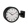 Dulton S624-659BK Double Face Clock, Black, Small Wall Mounted Double-Sided Clock, Height 8.1 inches (205 mm), Width 11.2 inches (285 mm), Depth 3.5 inches (90 mm) view 1