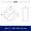 Dulton S624-659BK Double Face Clock, Black, Small Wall Mounted Double-Sided Clock, Height 8.1 inches (205 mm), Width 11.2 inches (285 mm), Depth 3.5 inches (90 mm) view 4