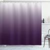 Ambesonne Ombre Shower Curtain, Perfect Gradient Harmony of Vivid Colors Themed Modern Design Art Print, Cloth Fabric Bathroom Decor Set with Hooks, 69" W x 75" L, Eggplant White view 1