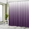 Ambesonne Ombre Shower Curtain, Perfect Gradient Harmony of Vivid Colors Themed Modern Design Art Print, Cloth Fabric Bathroom Decor Set with Hooks, 69" W x 75" L, Eggplant White view 4