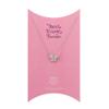 Wishbonne Hello my best friend gift set butterfly pendant, 16"-18", Silver view 1