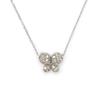 Wishbonne Hello my best friend gift set butterfly pendant, 16"-18", Silver view 2