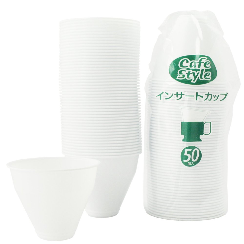 Artnap DC-22 Insert Cups, Made in Japan, Pack of 50, White, 7.1 fl oz (205 ml), Total of 100 Pieces