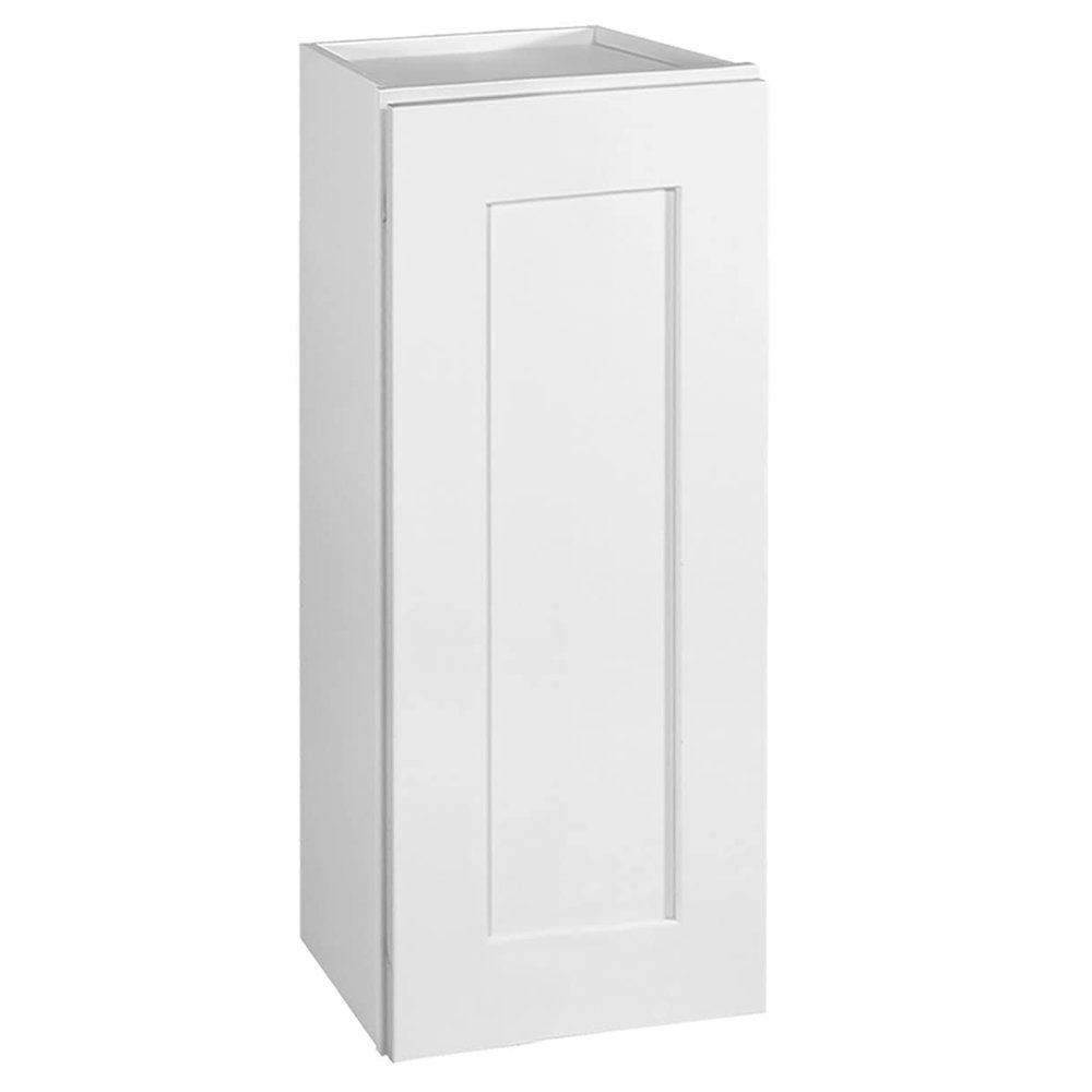 Design House Brookings Shaker Unassembled Wall Kitchen Cabinet W1230, 12 W x 12 D x 30 H, Painted White, Solid Wood, Design House, 561688