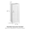 Design House Brookings Shaker Unassembled Wall Kitchen Cabinet W1230, 12 W x 12 D x 30 H, Painted White, Solid Wood, Design House, 561688 view 3