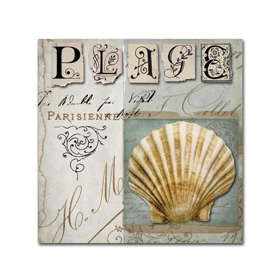 Beach Book I by Color Bakery, 18x18-Inch Canvas Wall Art