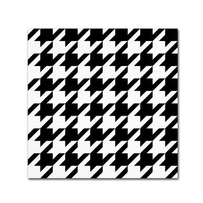 Xmas Houndstooth 6 by Color Bakery, 18x18-Inch Canvas Wall Art